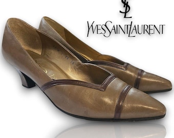 YSL 1980 年代パンプス、ヴィンテージ 80 年代イヴ・サンローラン