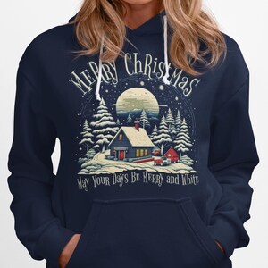 Winter Scene Hoodie Etsy