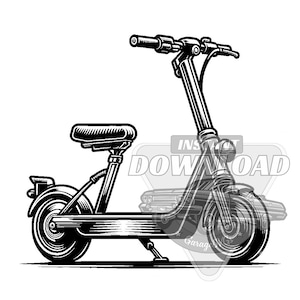 pacote SVG de scooter elétrica