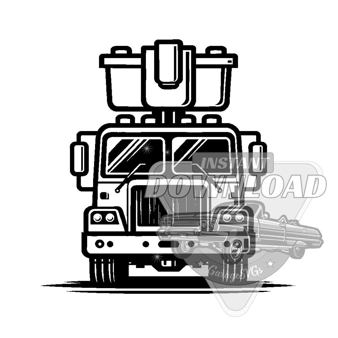 Bucket Truck SVG Bundle - Etsy