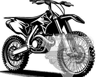 pacchetto SVG di moto da cross