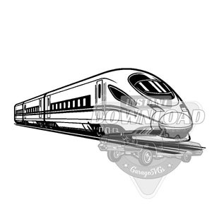 High Speed Train SVG bundle