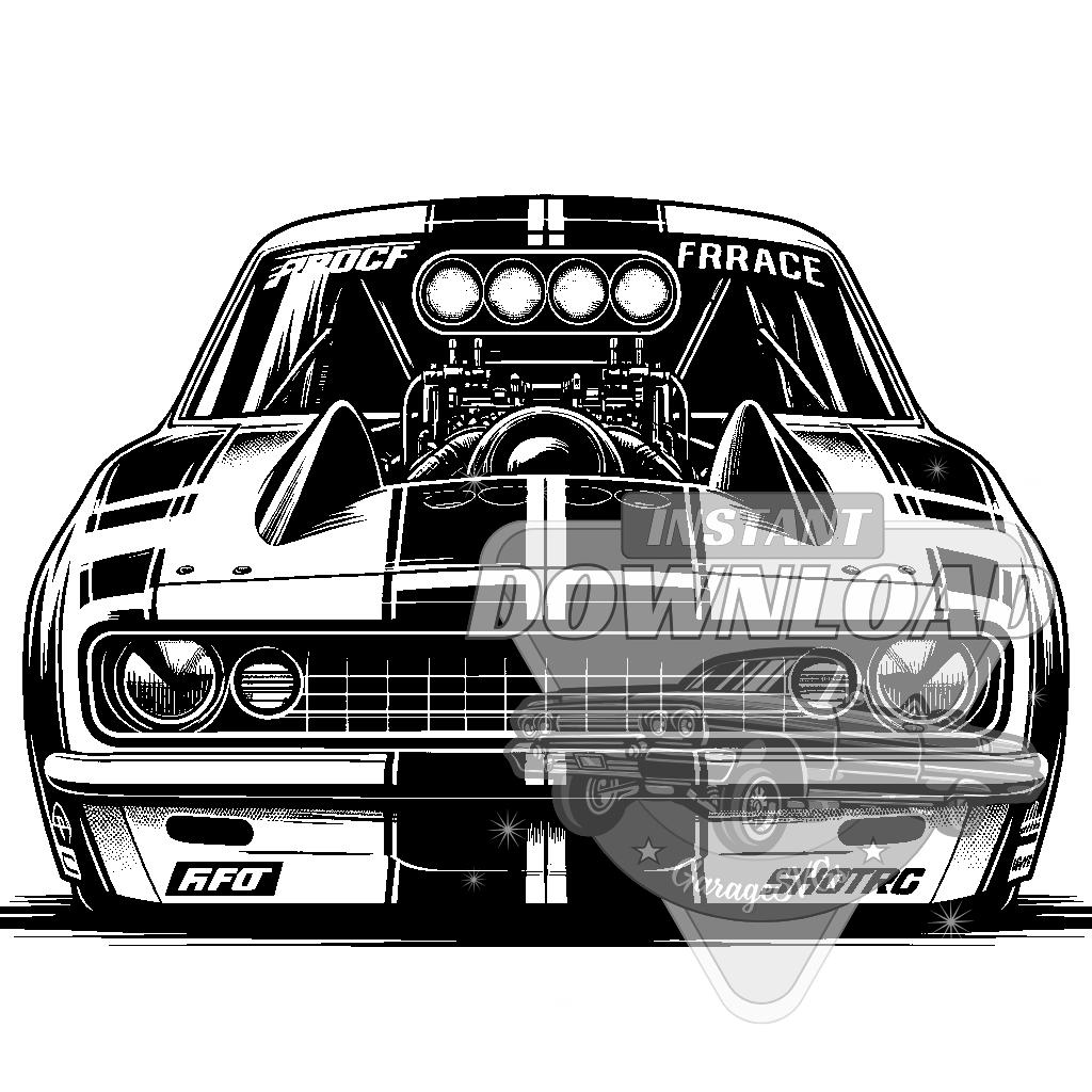 Pro Stock Drag Car SVG Bundle - Etsy