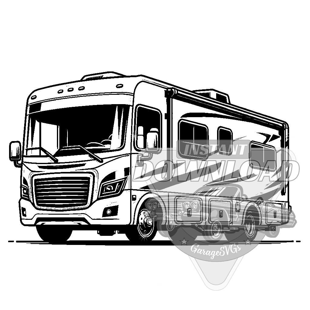 Class C RV SVG Bundle - Etsy