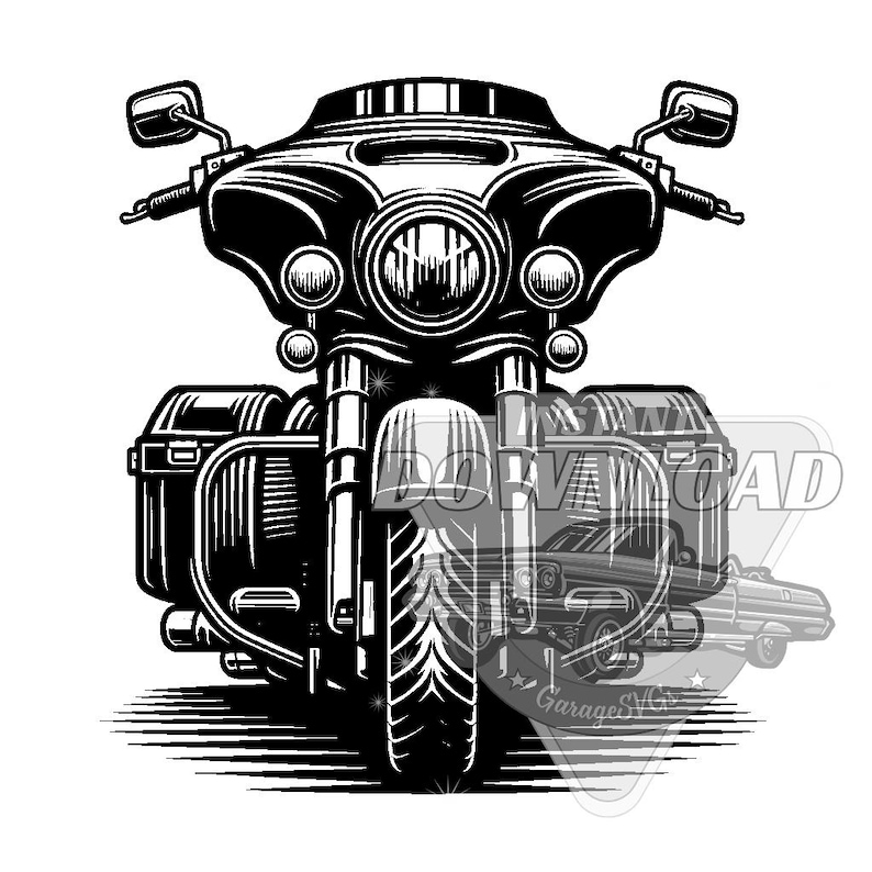 pacchetto SVG moto bagger immagine 1