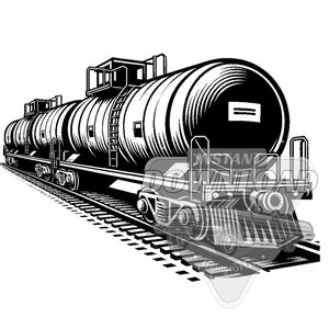 Paquete SVG de tren con vagón cisterna