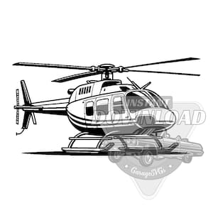 Pacote SVG de helicóptero de passageiros