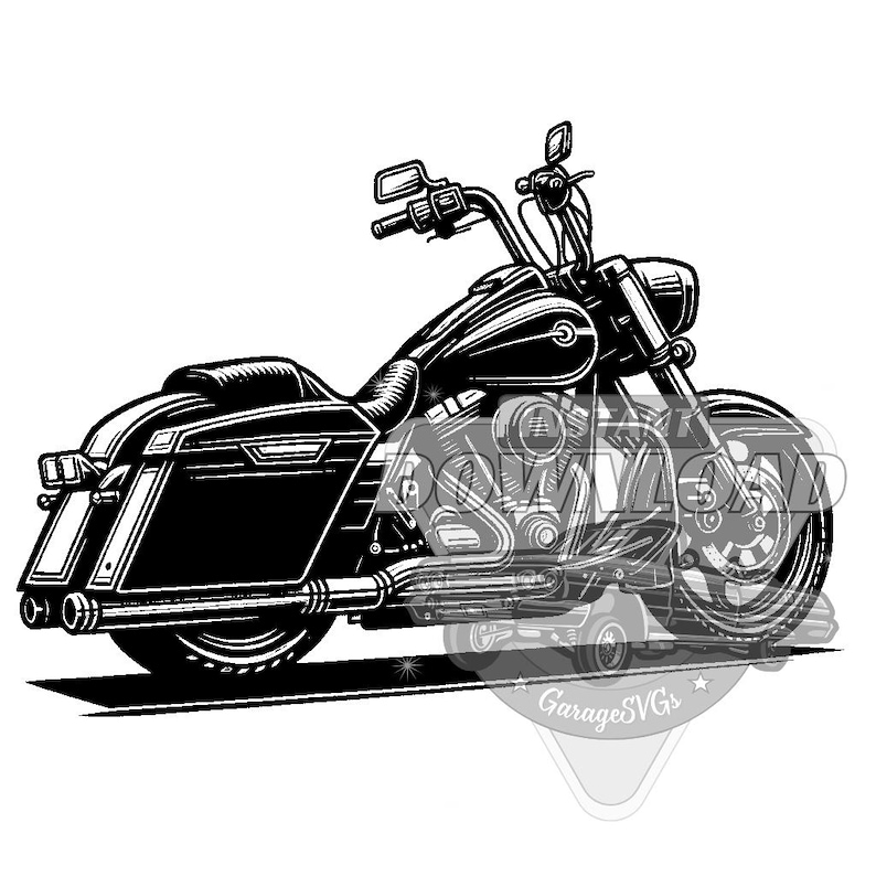 pacchetto SVG moto bagger immagine 3