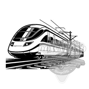 Paquete SVG de tren de levitación magnética