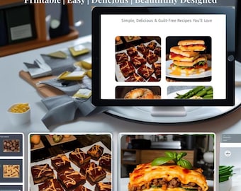 Printable Keto Recipe Book | Easy Low-Carb Meals (Digital Download)