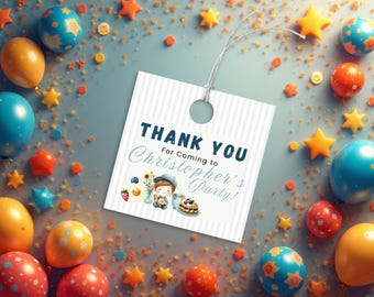 EDITABLE Brunch Anyone Birthday Thank You Tag, Boy Birthday Decor, Party Favors, Breakfast Party, Instant Download, Pancake Invite, BIT10