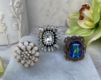 Glamour Legends Statement Rings.  Luxe Boho Rings.  Boho Luxe Statement Rings.