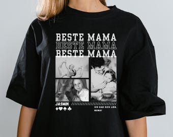 Mama Geschenk Tshirt Camicia, Camicia gentile Partnerlook Kinder Mutrer Geschenkidee Geburtstag Camicia Fotos Nome Beste Mama Sohn Tochter