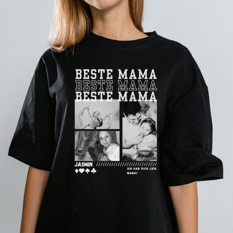 Vatertag Geschenk Tshirt Papa Shirt Kind Shirt Partnerlook Kinder Vater Geschenkidee Geburtstag Shirt Fotos Name Bester Papa Sohn Tochter Bild 6