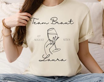 JGA T Shirts, Junggesellinnenabschied TShirts, Gruppenshirts für Junggesellinnenabschied, Team Bride Shirts, JGA Shirts, Braut Club, JGA