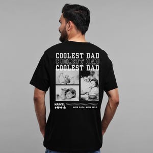 Vatertag Geschenk Tshirt Papa Shirt Kind Shirt Partnerlook Kinder Vater Geschenkidee Geburtstag Shirt Fotos Name Bester Papa Sohn Tochter Bild 8
