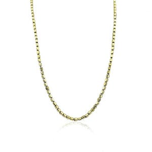 Square Form Chain - 60 CM in 925 Silver & 14K Gold Plated | Durable, Stylish Jewelry for Everyday Use