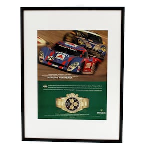Authentic Framed 2005 Vintage Print Ad Rolex Daytona “Howling for Mercy”