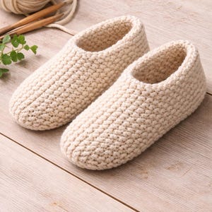 Beginner Knit Slippers Pattern | Easy Chunky Garter Stitch (PDF)