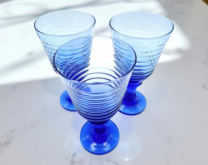 Cobalt Blue Goblets