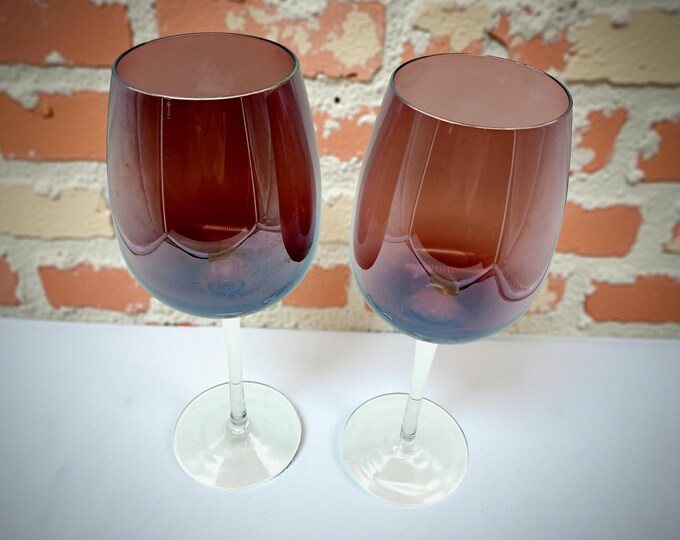 Large Vintage Wine Goblets