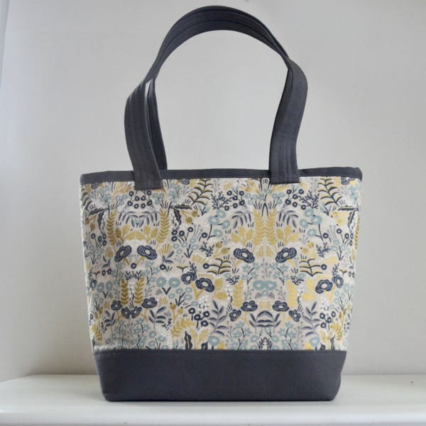 Tapestry Natural Rifle Paper Co. Fabric Tote Bag - READY TO SHIP