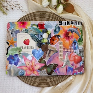 Coque pour ordinateur portable collage coloré, Nouveau MacBook 2025 Air 15/13, Housses pour ordinateur portable Apple, Pro 13/14/15/16, 2024/2022/2021, M1 M2 M3 M4, Housse personnalisée pour ordinateur portable