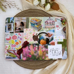 Draws Flowers Collage MacBook Case,New MacBook 2025 Air 15/13 Cover,Apple Laptop Sleeve,Pro 13/14/15/16,2024/2022/2020,M2 M3 M4,Custom Case