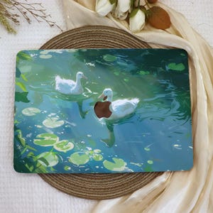 Ente im Pool Farbe MacBook Hülle,Neues MacBook 2025 Air 15/13,Apple Laptop Taschen,Pro 13/14/15/16,2024/2022/2021 M2 M3 M4,Benutzerdefinierte Laptoptasche