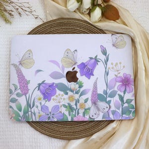 Elegant Flower MacBook Case,New MacBook 2025 Air 15/13,Apple Laptop Sleeves,Pro 13/14/15/16,2024/2022/2021,M1 M2 M3 M4,Custom Laptop Case