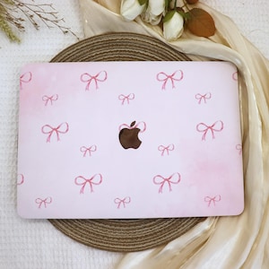 Pink Bows Girly MacBook Case,New MacBook 2025 Air 15/13 Cover,Apple Laptop Sleeve,Pro 13/14/15/16,2024/2022/2020,M1 M2 M3 M4,Custom Cover