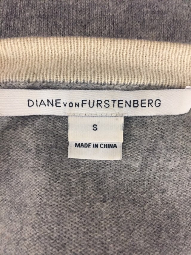 Vintage Modern Luxury Diane Von Furstenberg Label Grey Snap - Etsy