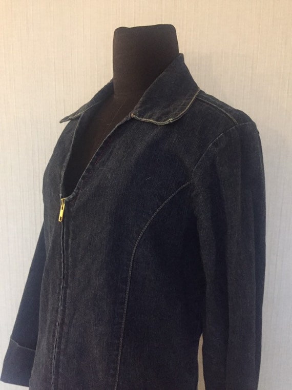Vintage 1990s Tommy Hilfiger Zip Front Denim Jumps