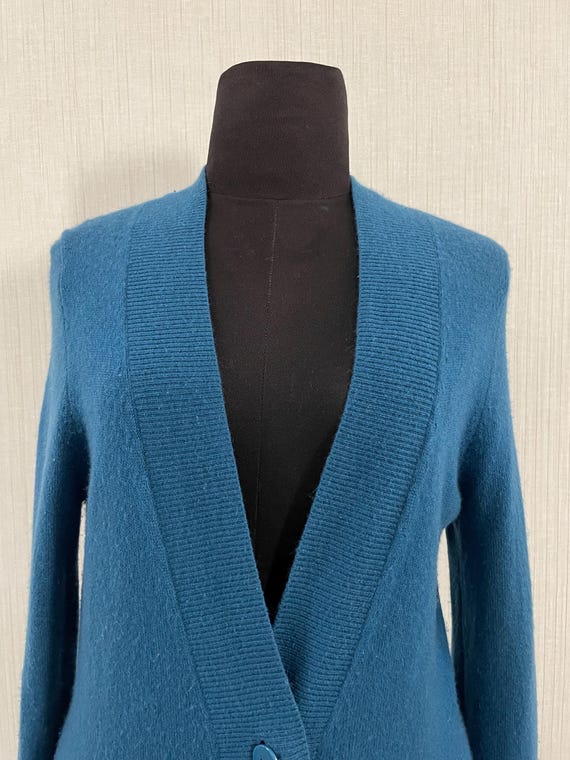 V Button Vintage Modern Luxury Deep V Button Front Long Length… - Gem