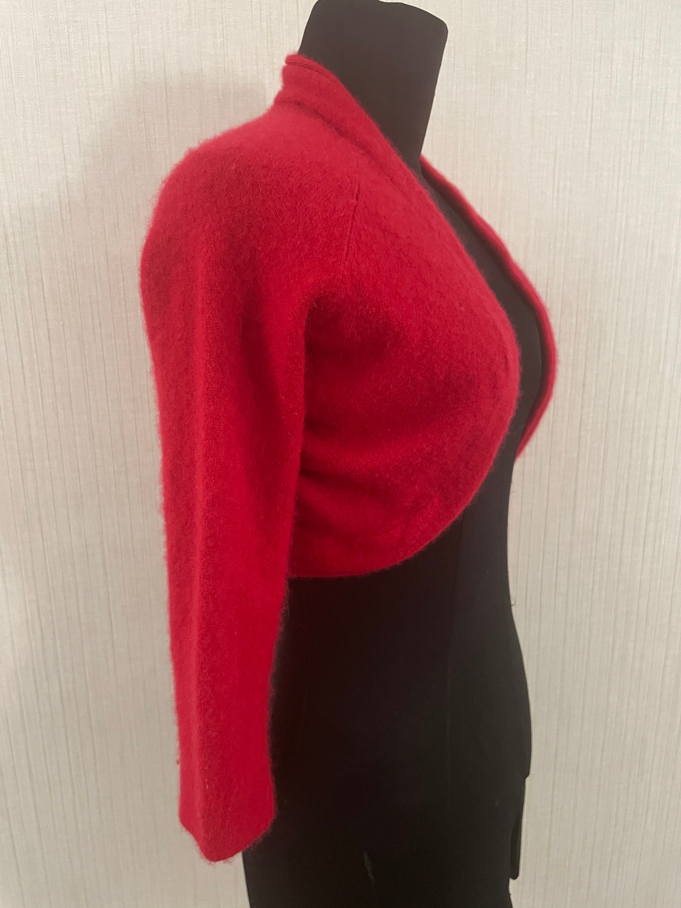 Red bolero shop sweater