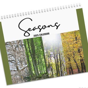 2025 seasons wall calendar,2025 planner,nature lover gift, hanging calendar,gift for mom, gift for her,hostess gift, calendar wall decor
