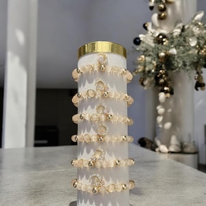 Celestial Moonstone Bracelet with Gold Accents