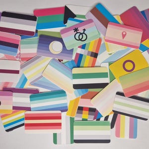 Custom Pride LGBTQ Flag Sticker 48x28mm