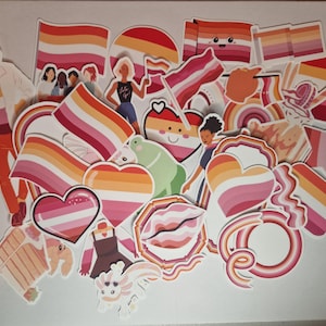 18 Random Pride LGBTQ Stickers, 17 DIFFERENT FLAGS