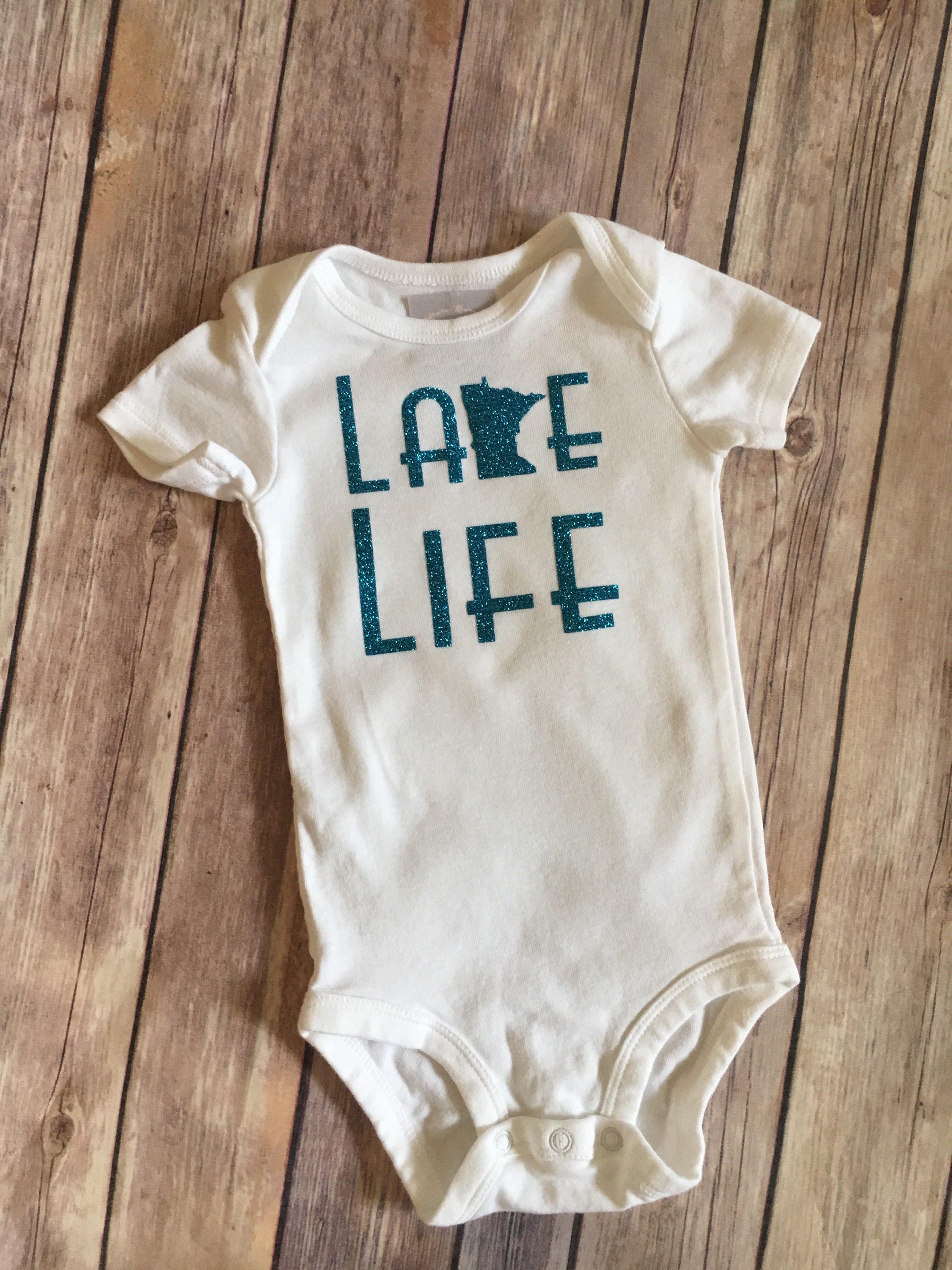Minnesota lake life onesie baby onesie lake life Etsy