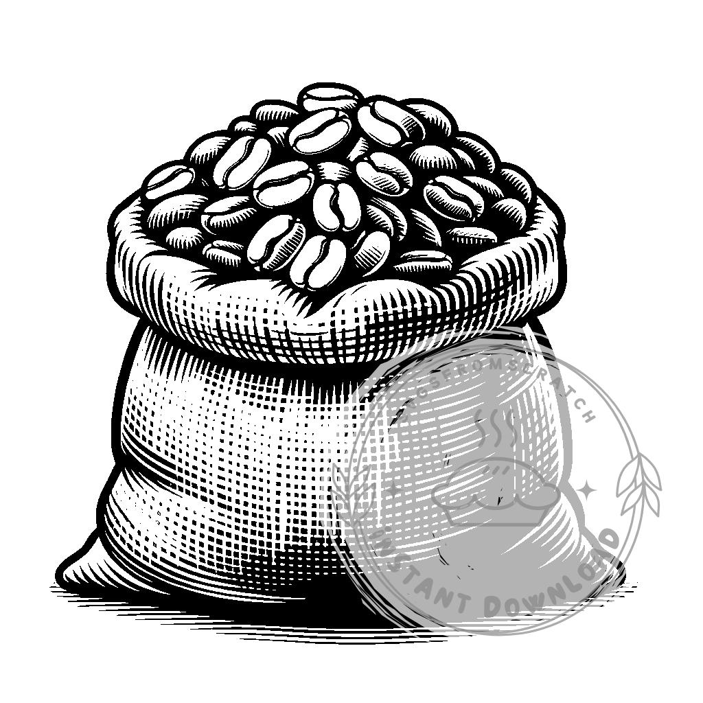 Sack of Coffee Beans SVG Bundle - Etsy