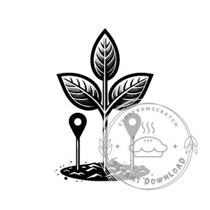 Paquete SVG de marcadores de plantas