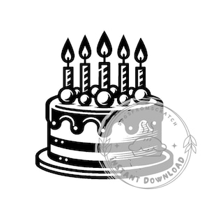 Cake With Candles SVG bundle