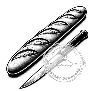 Lot de couteaux à baguette et à pain SVG