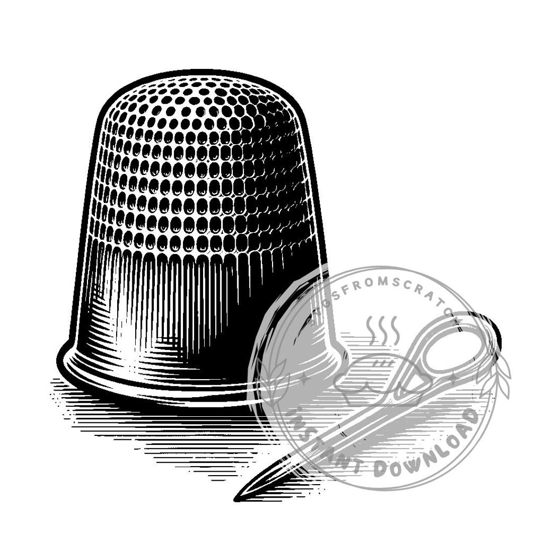 Thimble With Needle Nearby SVG Bundle - Etsy