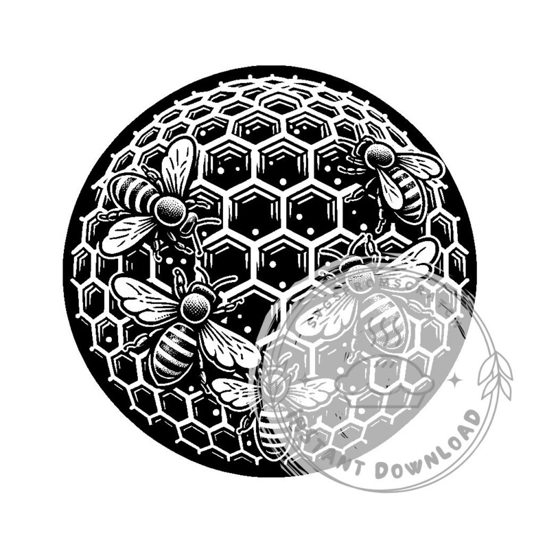 Honeycomb and Bees SVG Bundle - Etsy