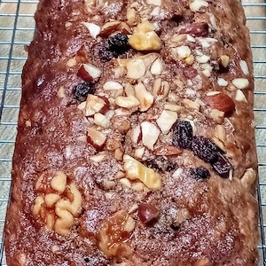 Holy Land Fruit Cake: Helt naturlig, full av frukt och nötter!!! 2-pundskaka!