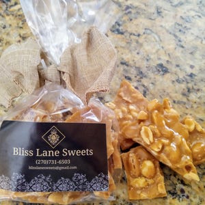 Award Winning Gourmet Peanut Brittle!!! 2 Pounds!! Buttery, Crunchy, & Delicious