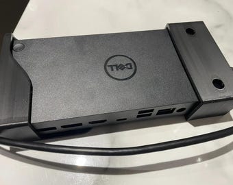Houder voor docking station compatibel met Dell WD19TBS / WD19TB / WD19 / WD19S / WD22TB4 docking station montage onder, op tafel of aan de muur of het plafond. Black