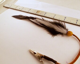 Bald Eagle feather hair clip
